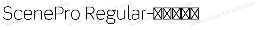 ScenePro Regular字体转换